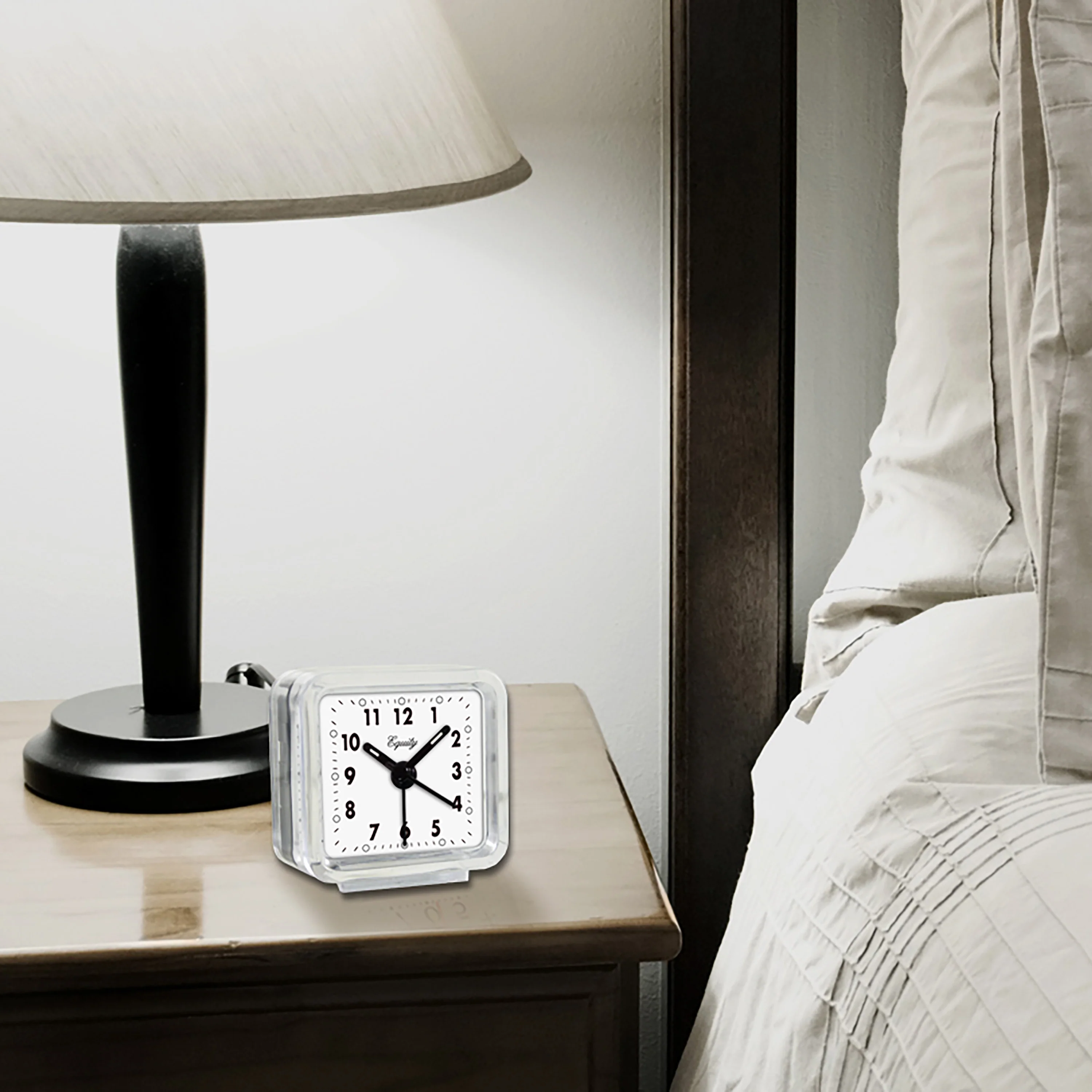 21038 Clear Quartz Alarm Clock - Image 4