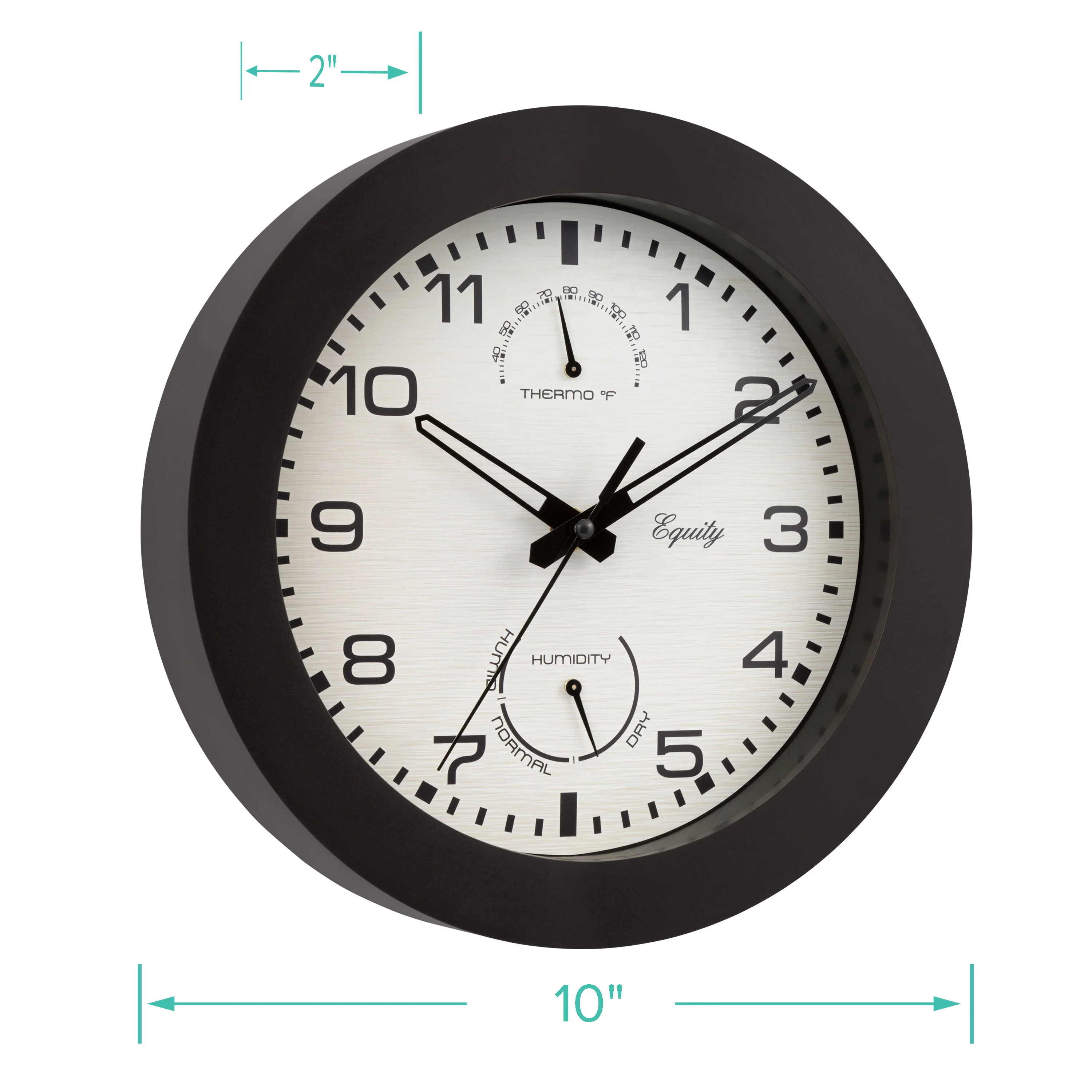 29005 10-inch Waylon Indoor/Outdoor Wall Clock - Image 8