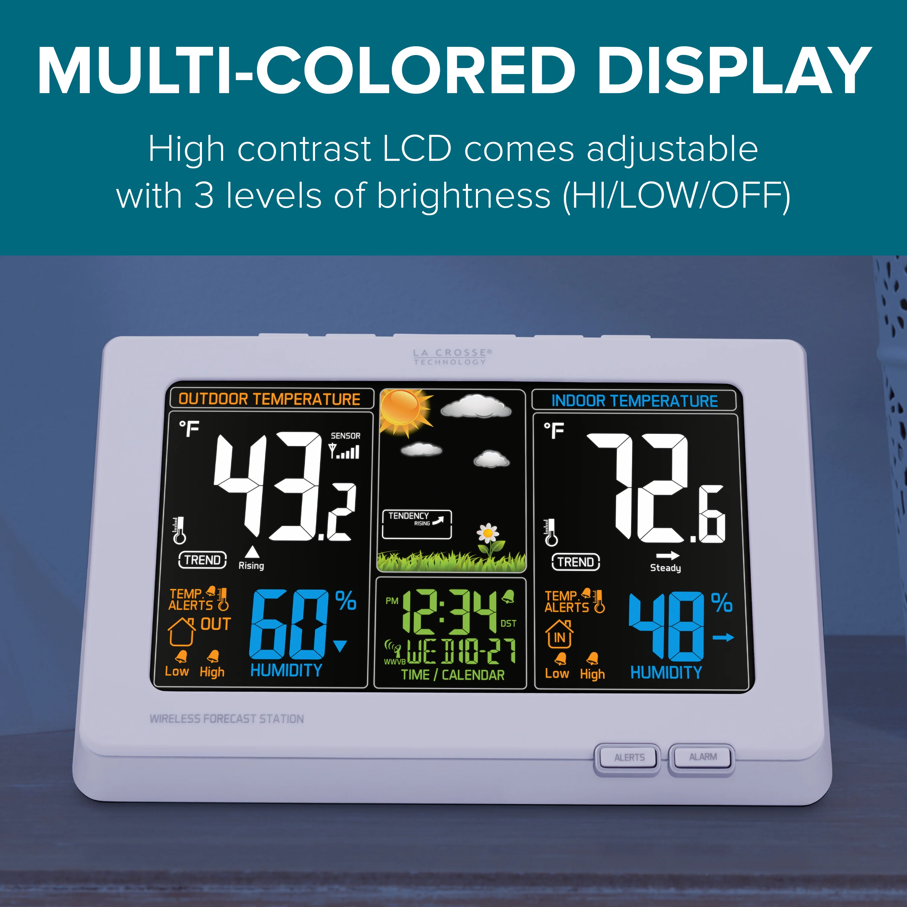 308-1414WV2 Wireless Color Weather Station - Image 4