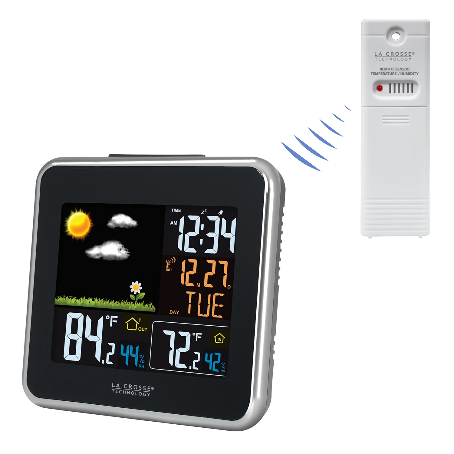 Wireless Atomic Color Weather Station with USB Charging - Image 6