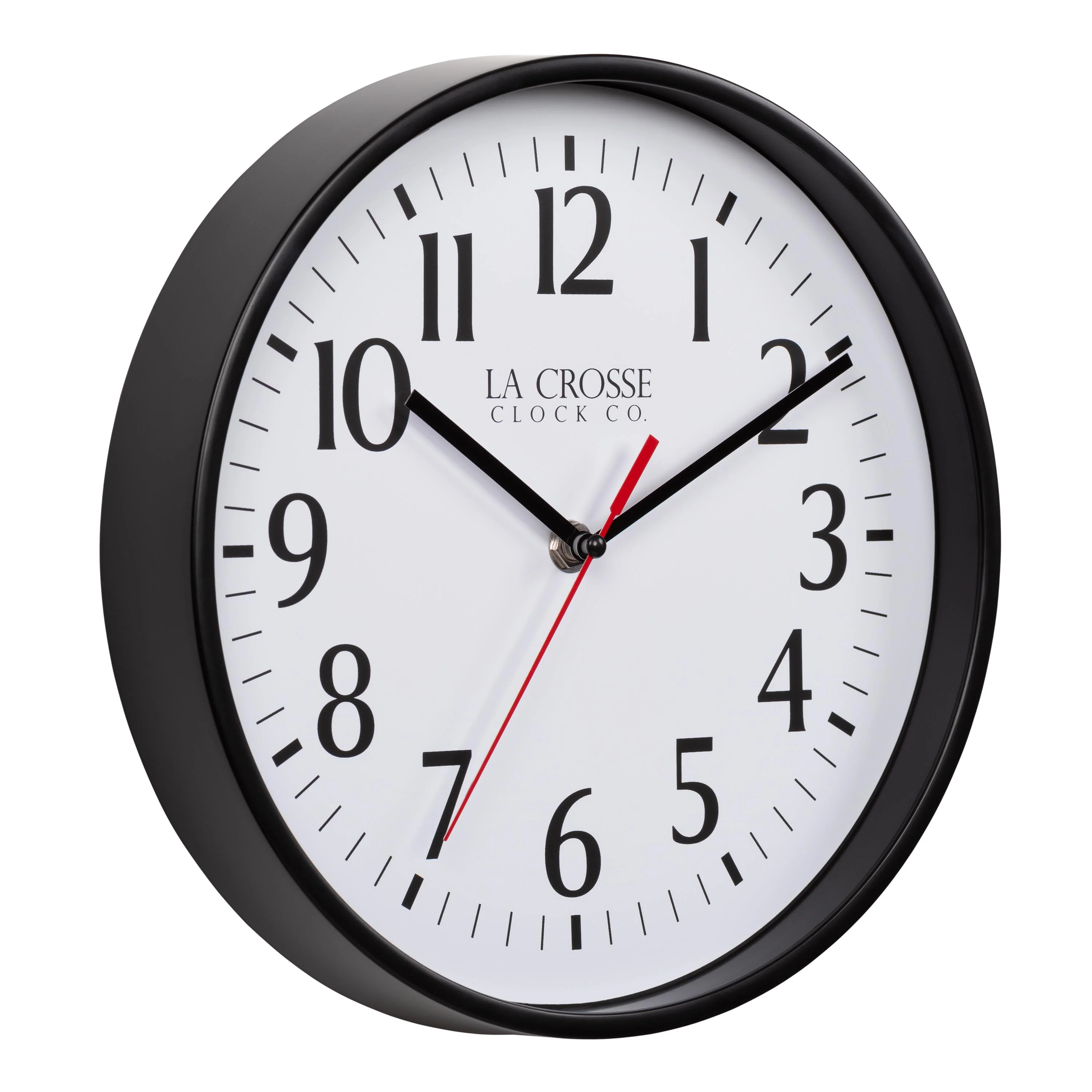 404-3025B 10-inch Basics Analog Wall Clock – Black - Image 2