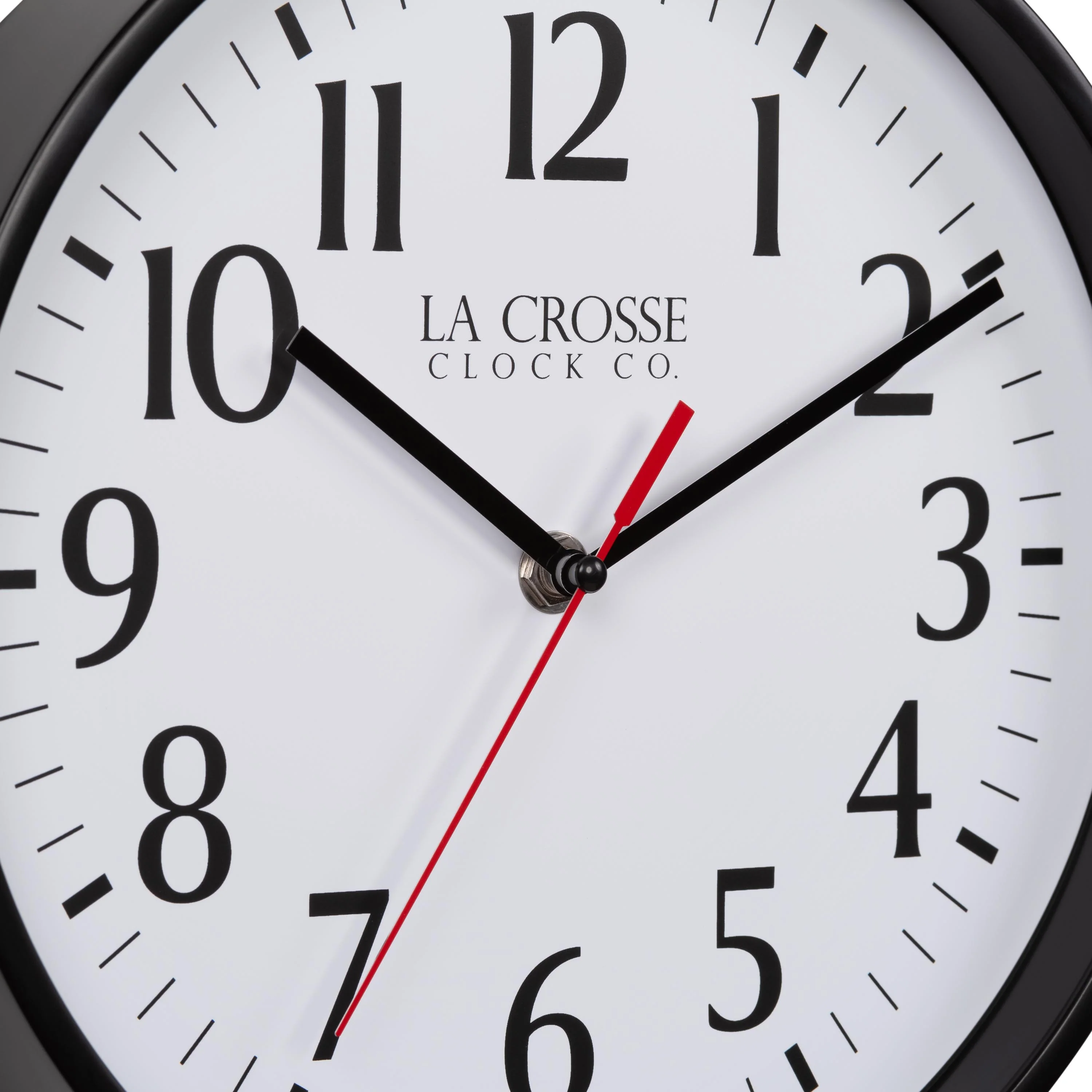 404-3025B 10-inch Basics Analog Wall Clock – Black - Image 5