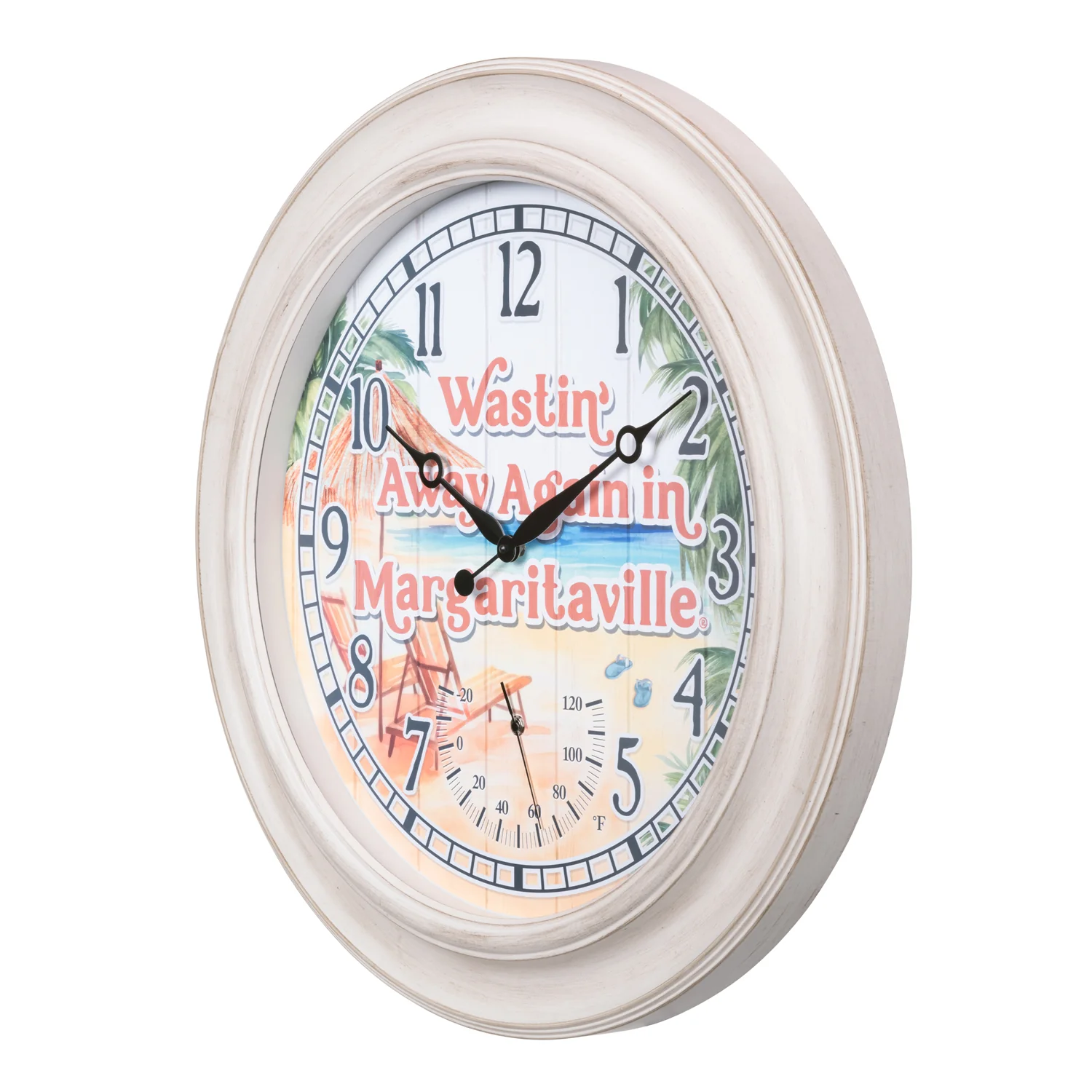 433-3267MVT 26.2-inch Margaritaville Indoor/Outdoor Wall Clock - Image 2