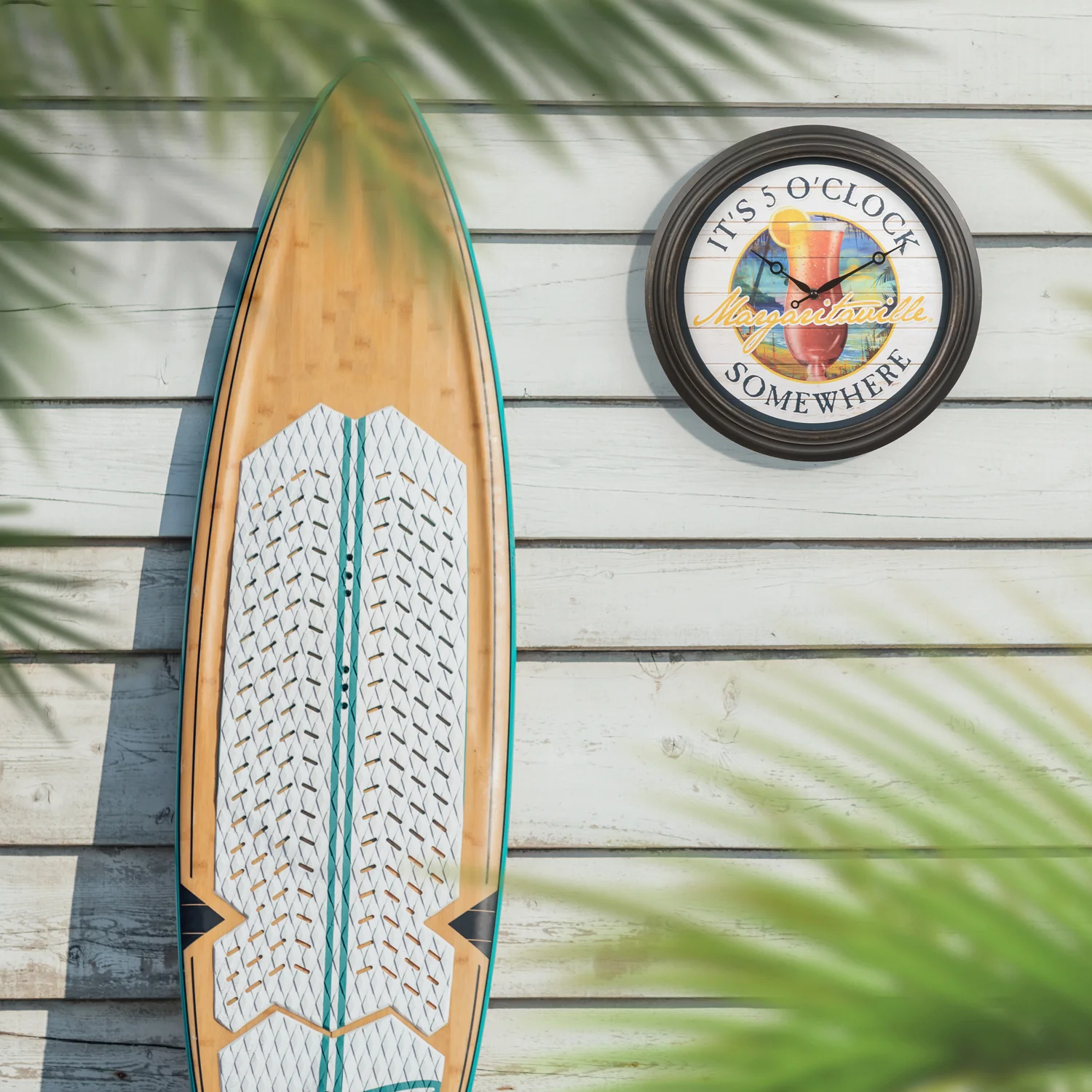 433-3841MV7 Margaritaville Indoor/Outdoor Wall Clock - Image 4
