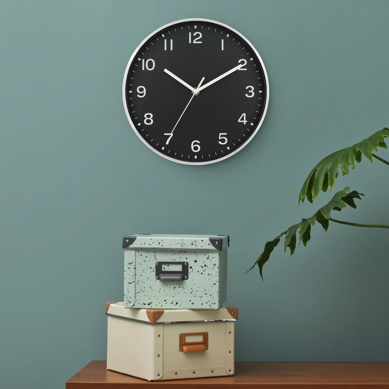 460020 10 in Brushed Wall Clock - Image 4