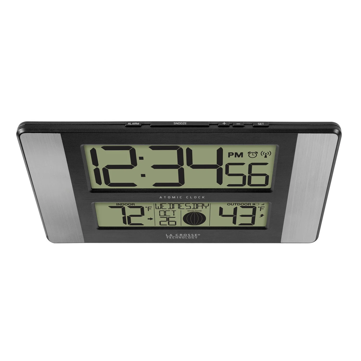 513-1417ALV5 Atomic Digital Wall Clock - Image 3