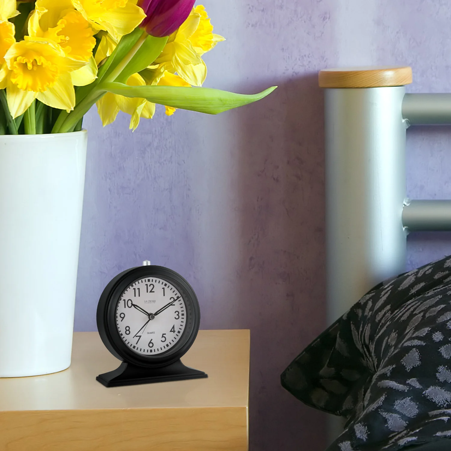 617-3014 5.7 in Decorative Tabletop Alarm Clock - Image 4