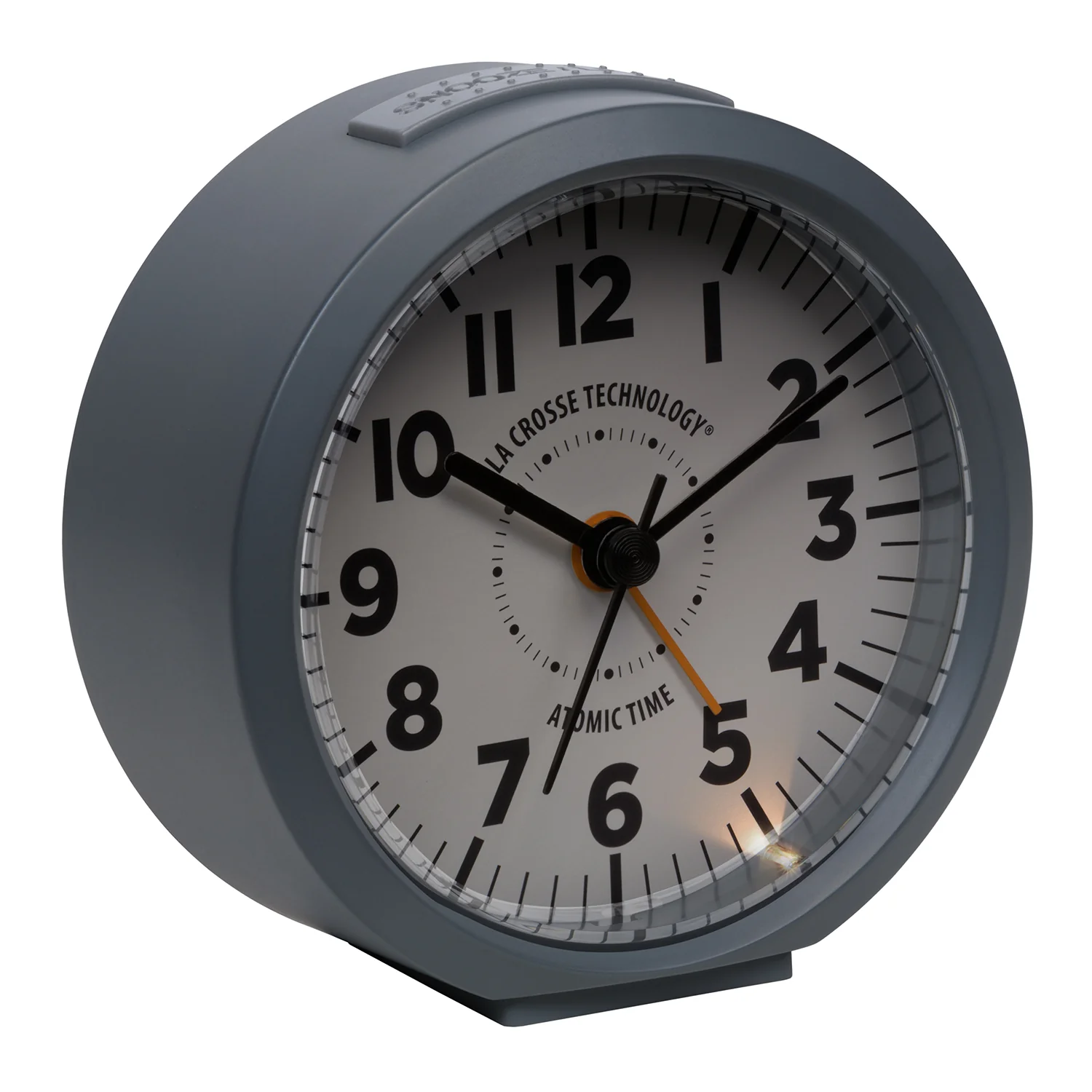 617-710 Atomic Analog Alarm Clock – Gray - Image 4