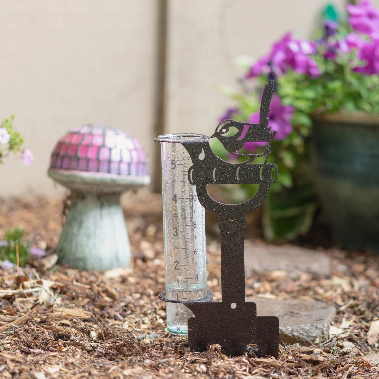 704-98937 Shovel and Bird Rain Gauge - Image 2