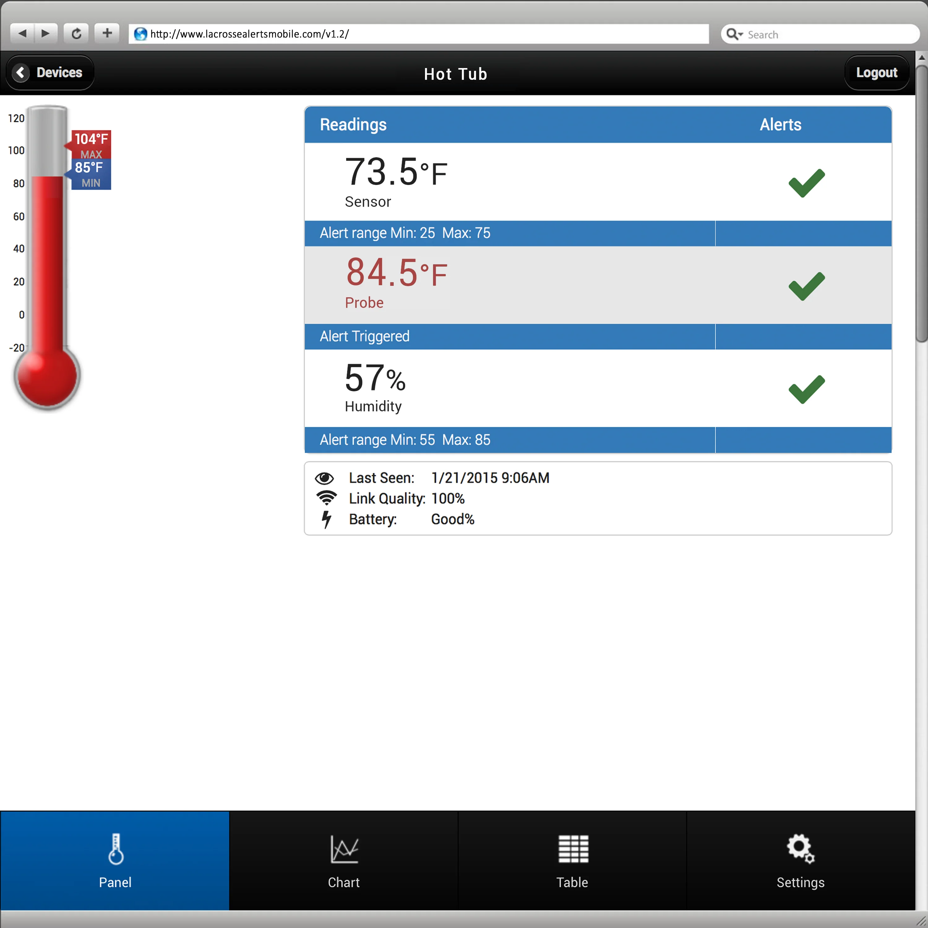Temp/Humidity Monitor and Alert System with Threaded Wet Temp Probe and Tee Adapter Kit - Image 3