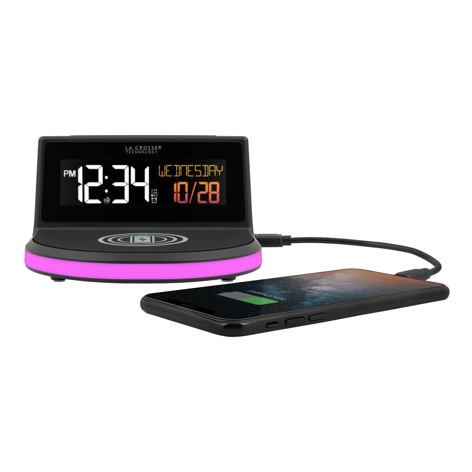 CA77932 Wireless Charging Station with Indoor/Outdoor Temperature - Image 3