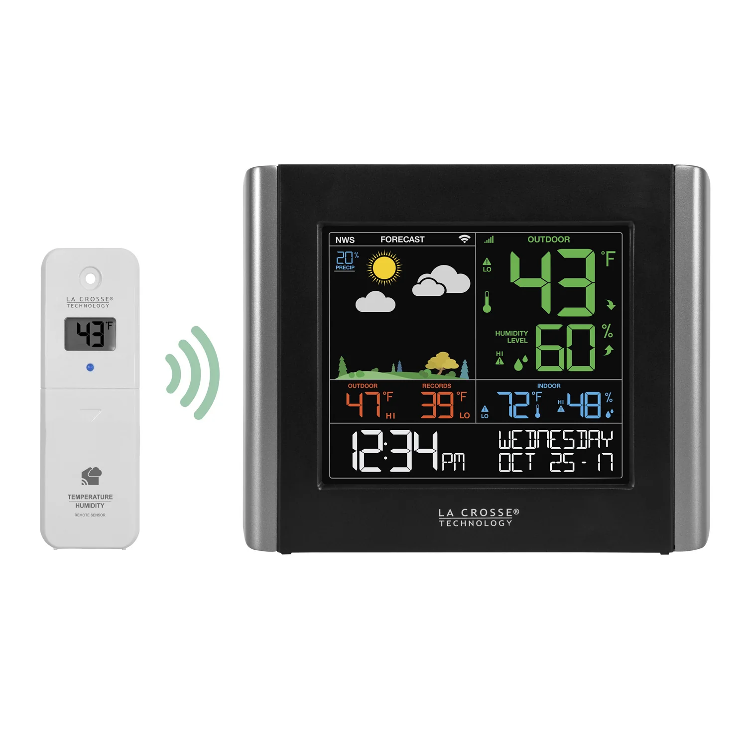 V10-TH Remote Monitoring Color Weather Station - Image 3