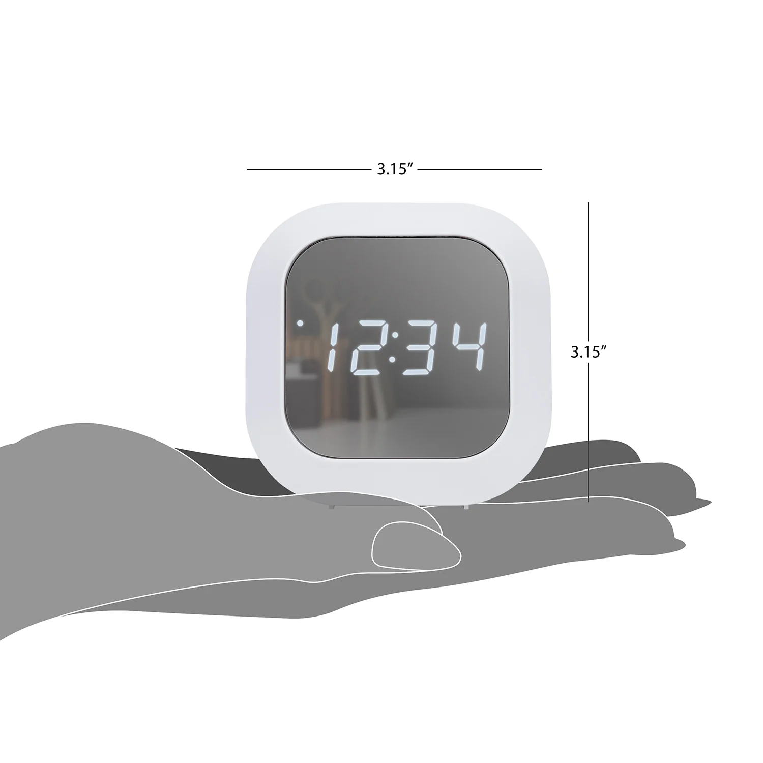 W72425 Mirror Digital Alarm Clock - Image 7