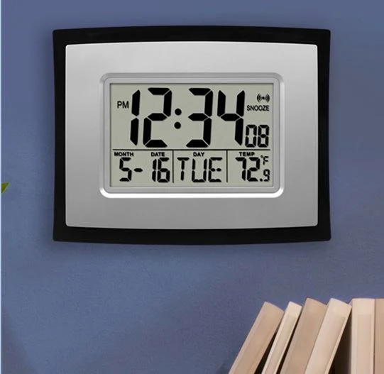 Digital Wall Clock with Indoor Temp and Calendar - Image 2